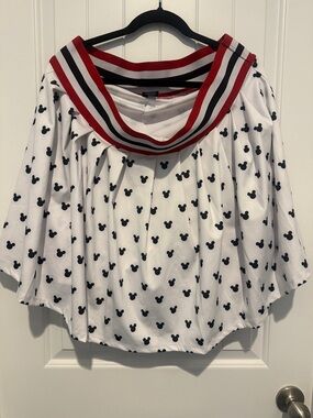 Black and white Mickey Head skort